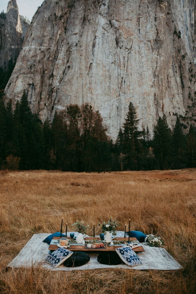 yosemite national park california styled elopement wedding