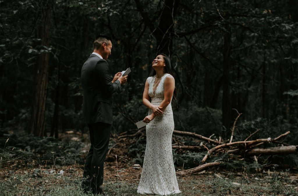 yosemite national park california elopement wedding