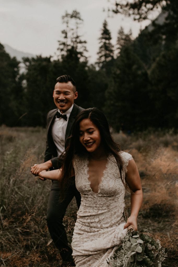 yosemite national park california elopement wedding