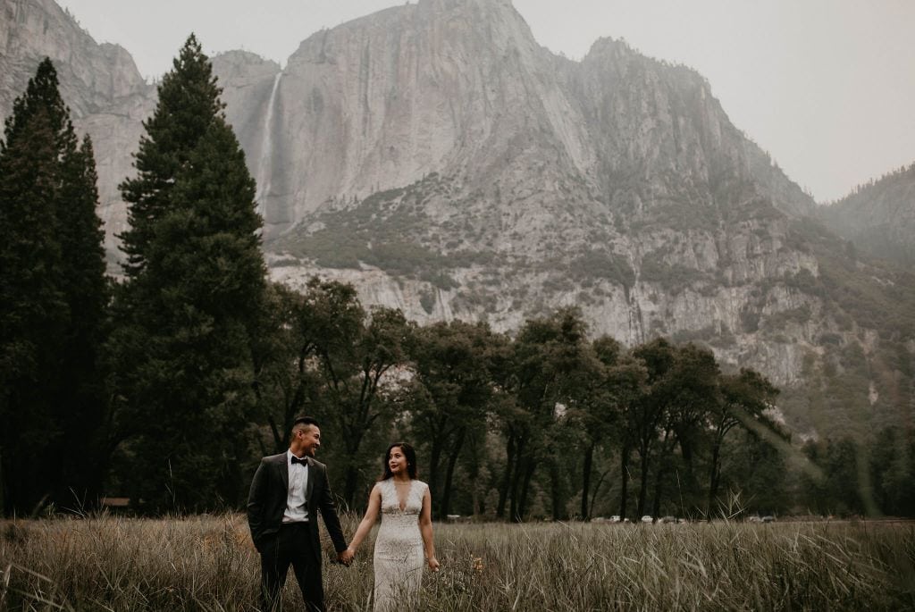 yosemite national park california elopement wedding