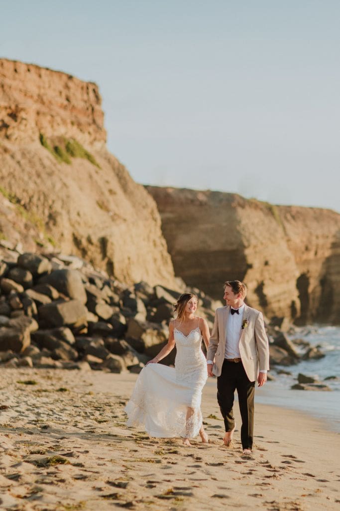 beachfront styled elopement sunset cliffs ocean beach san diego california