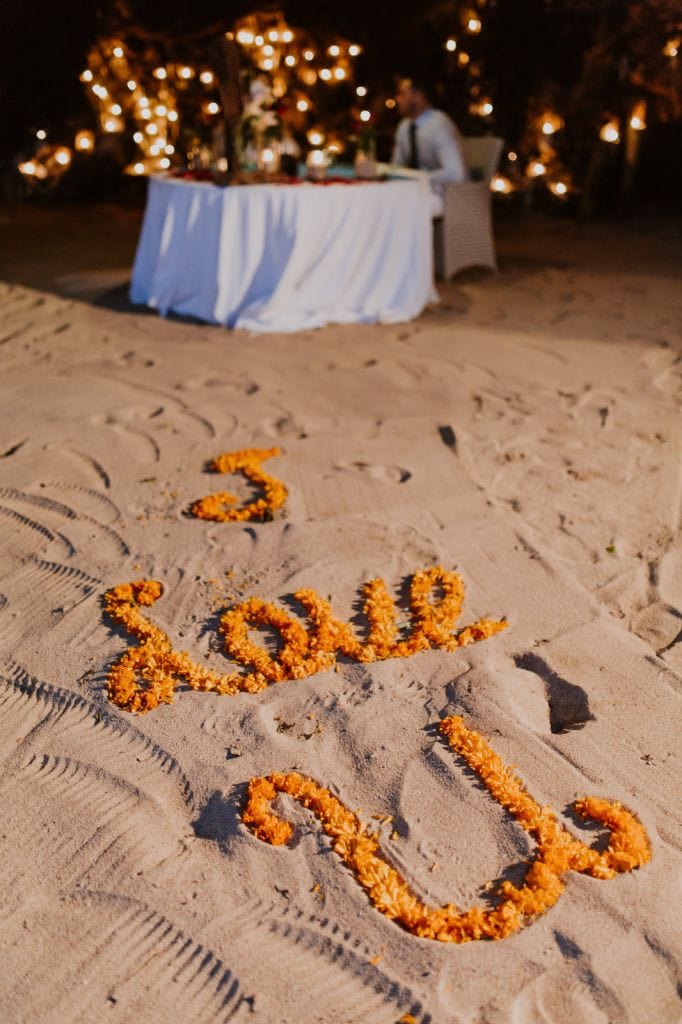 samabe villas beach resort bali elopement wedding