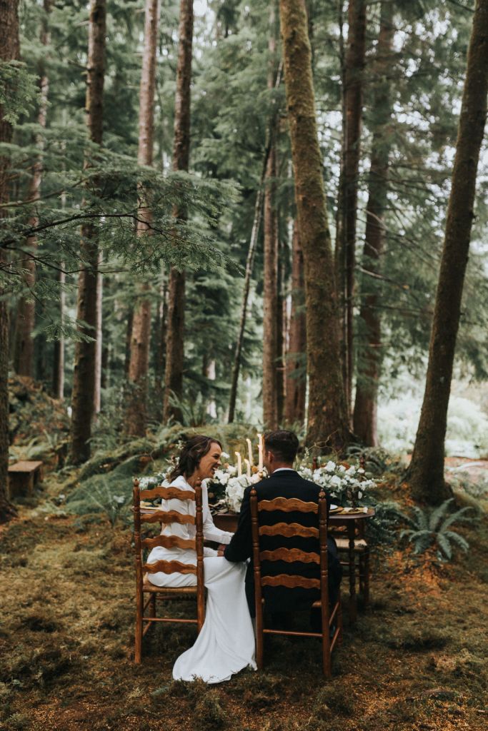 fern acres forks washington pnw forest woods elopement wedding