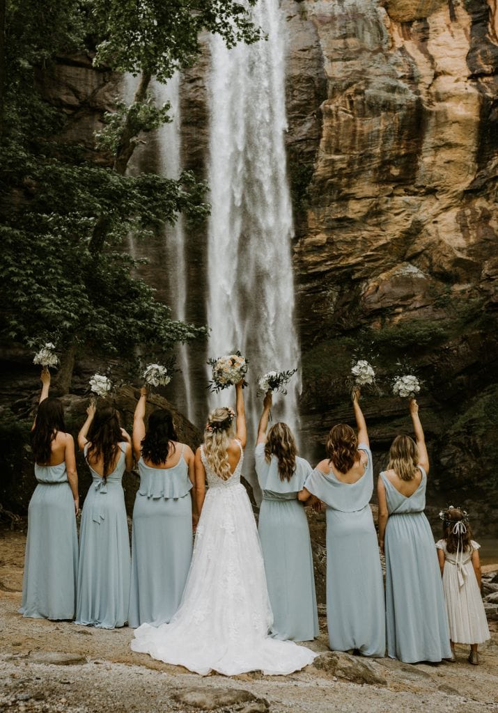 Toccoa Falls Waterfall Wedding Wandering Weddings