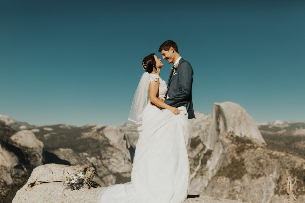 yosemite national park glacier point taft point intimate elopement wedding