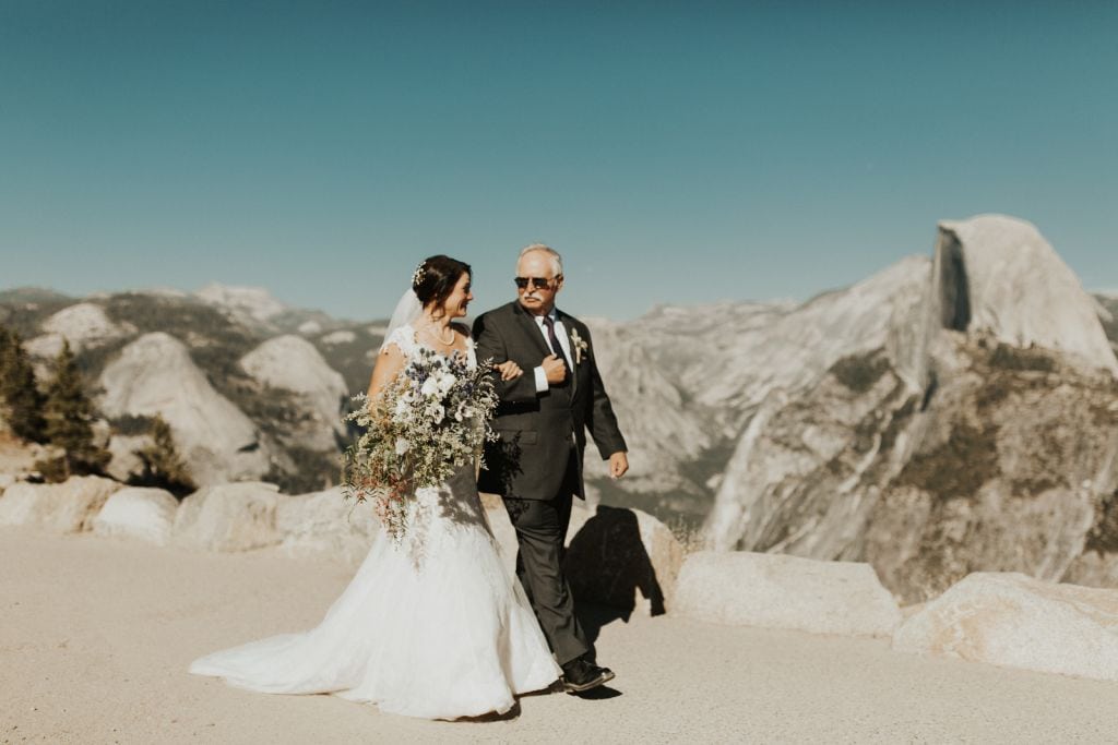 yosemite national park glacier point taft point intimate elopement wedding
