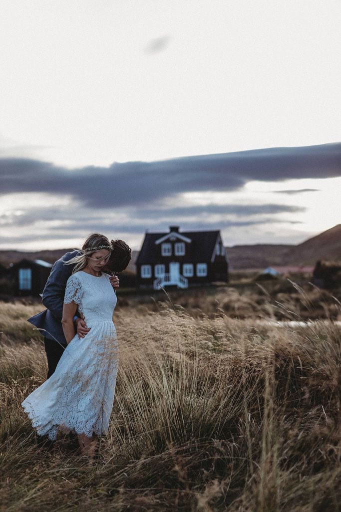 black church snaefellsnes peninsula iceland elopement adventurous wedding