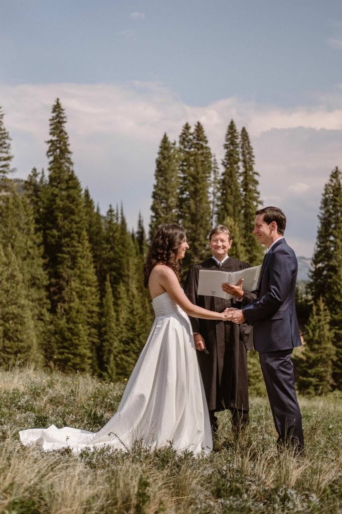 crested butte colorado mountain elopement wedding