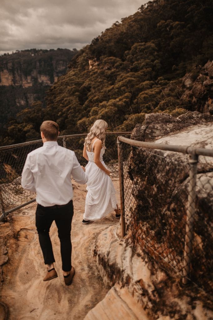 blue mountains australia adventurous elopement wedding