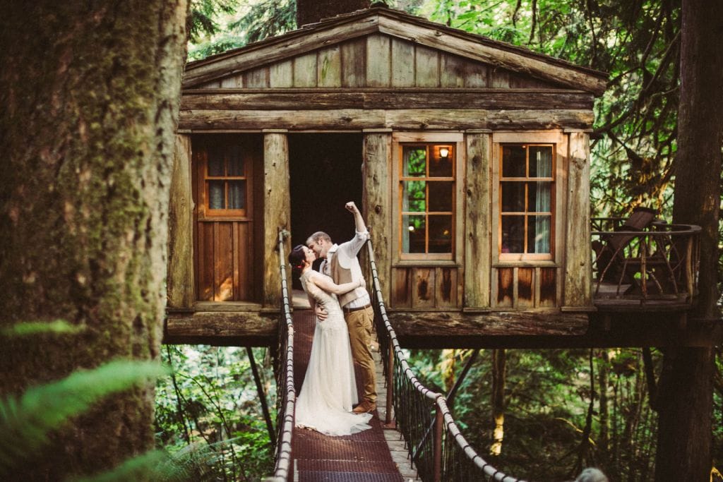 treehouse point seattle pnw intimate elopement wedding