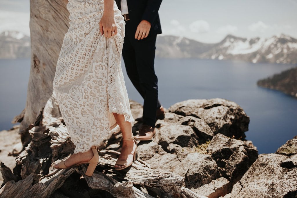 crater lake national park oregon pnw adventure elopement wedding