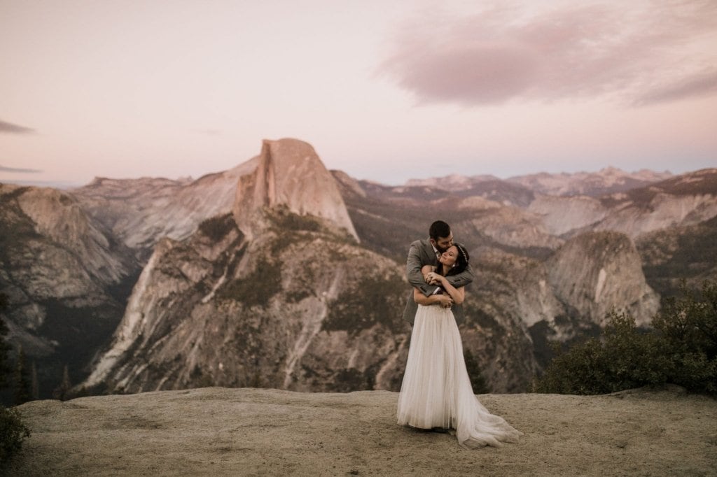 Half Dome Yosemite Destination Wedding Cut Out Invitations Elopement Invitations