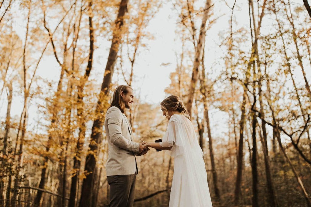 cloudland canyon state park georgia forest adventure elopement fall autumn wedding