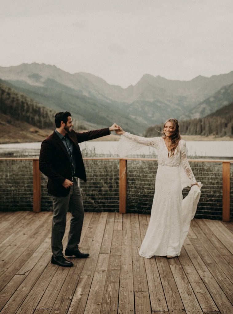 vail colorado boho mountain elopement adventure wedding