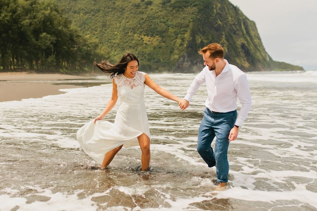 waipio valley big island hawaii elopement adventure wedding