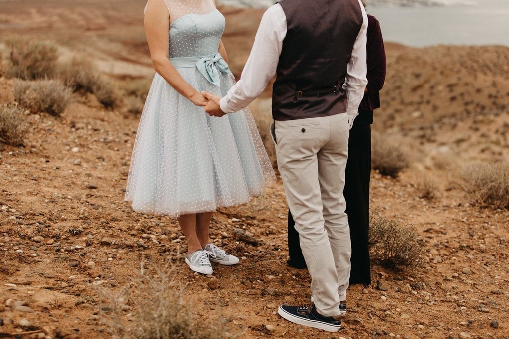 lake powell arizona elopement wedding