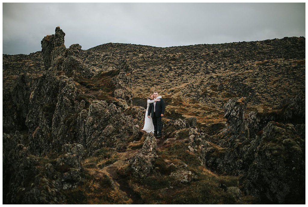 Icelandic views during elopement