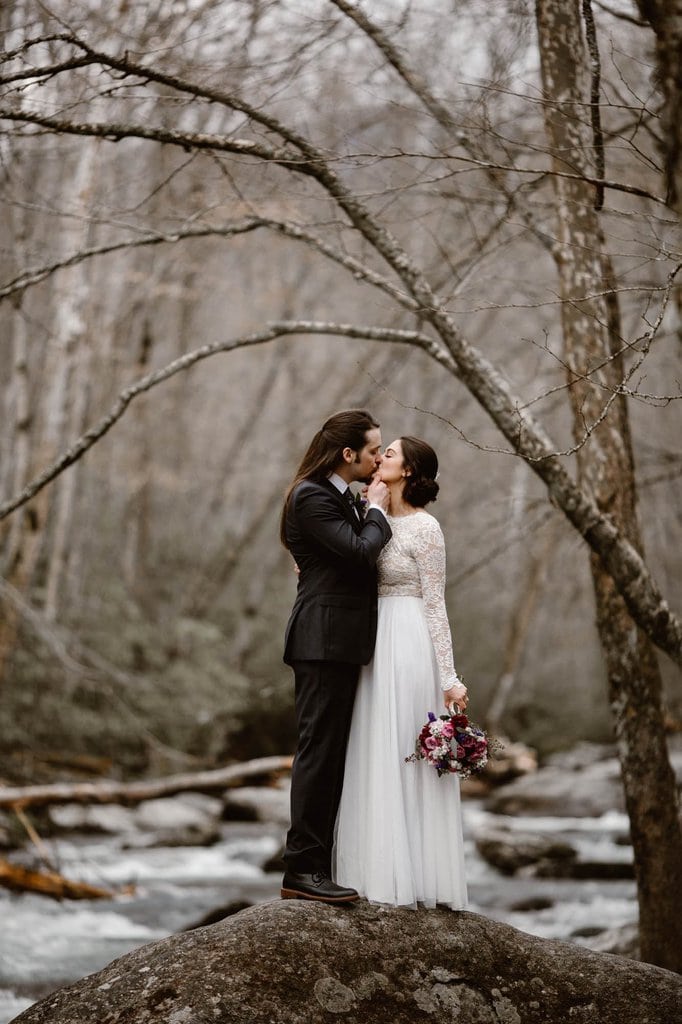 great smoky mountains tennessee adventure elopement