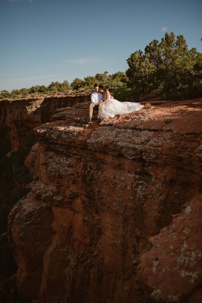 devils bridge doe mountain sedona arizona adventure wedding