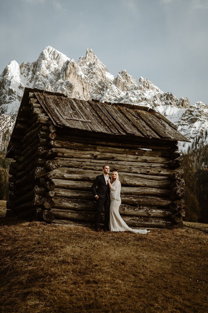 lago di braies dolomites adventure elopement mountain wedding