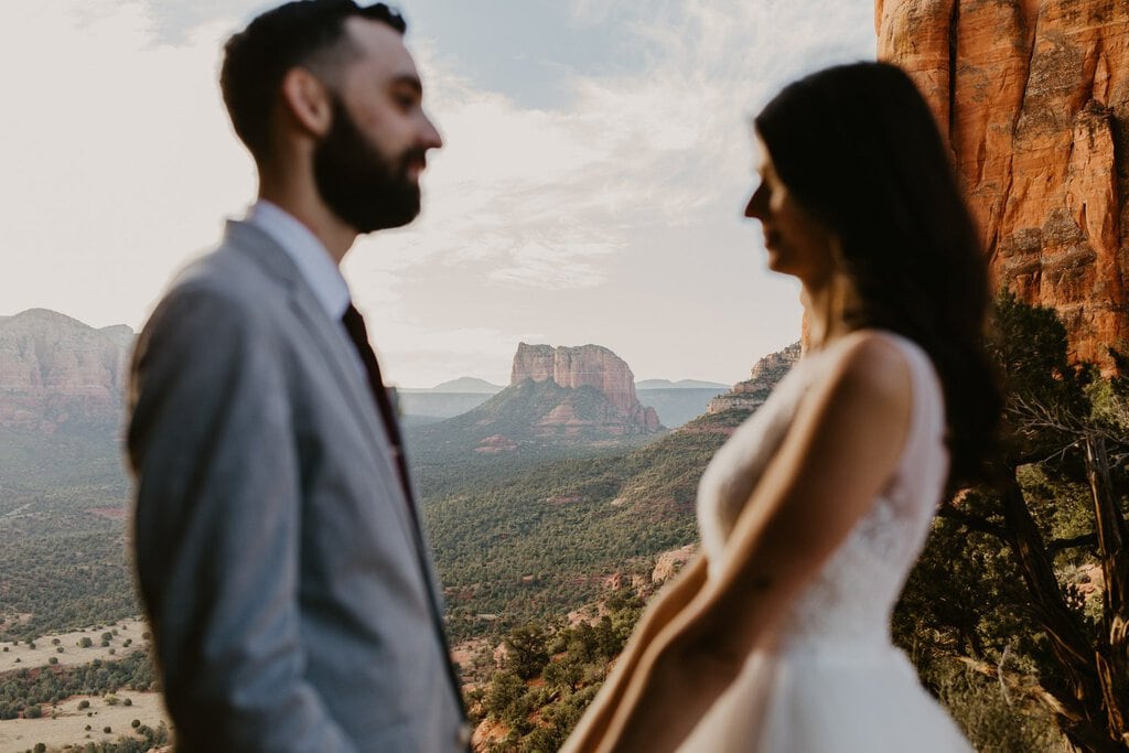 cathedral rock Sedona Arizona elopement desert wedding