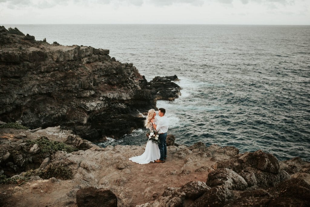 maui hawaii elopement beach wedding