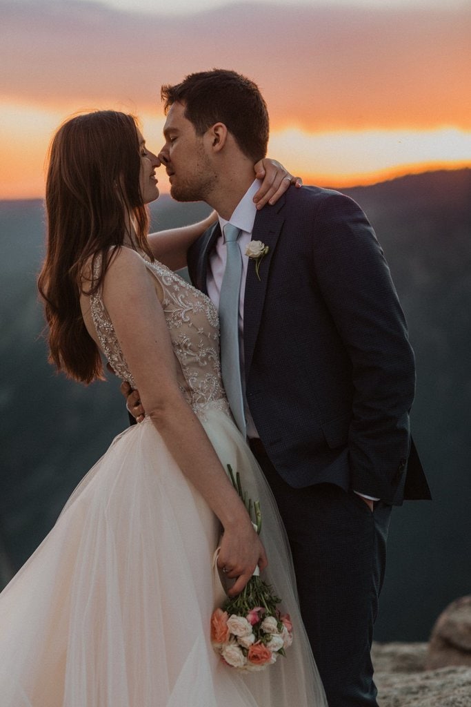 Intimate elopement photography in California.