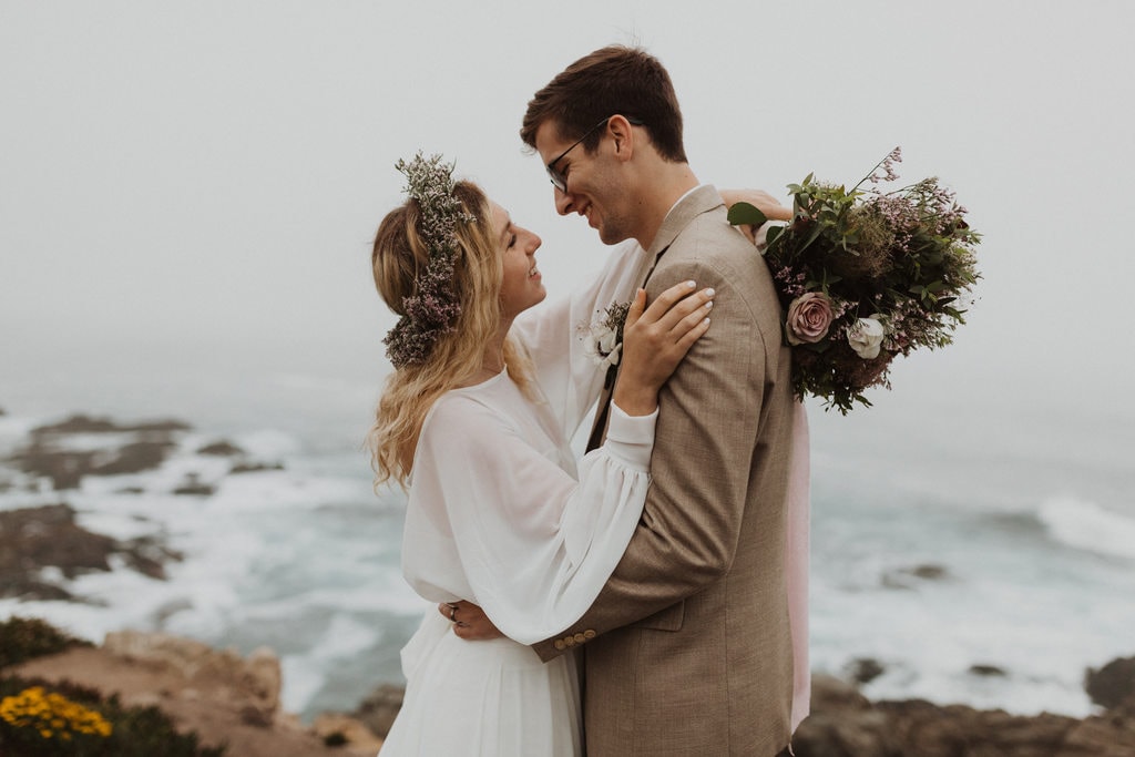 elopement photography at Garrapata State Park in California.