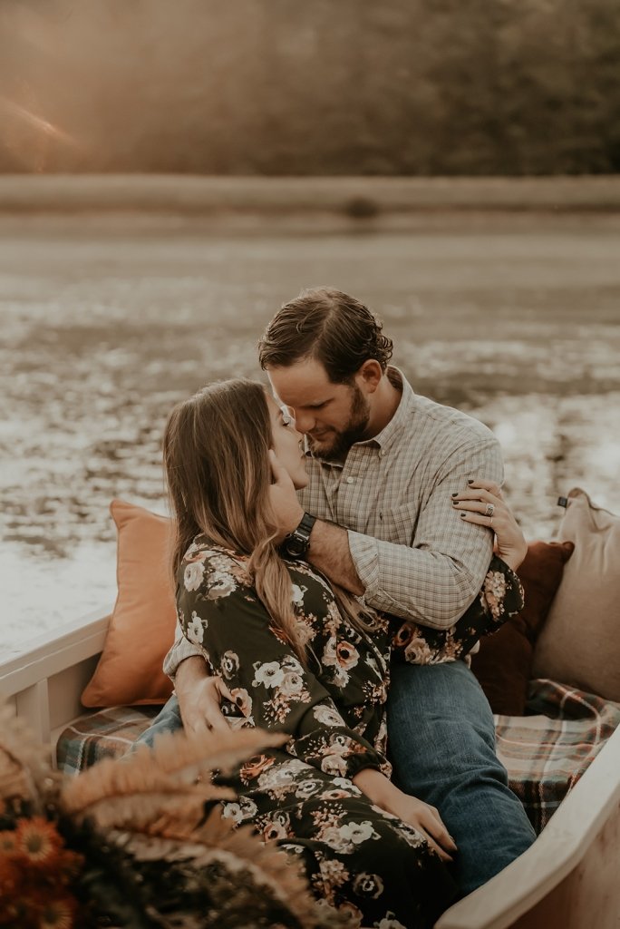 Engagement session on the lake.