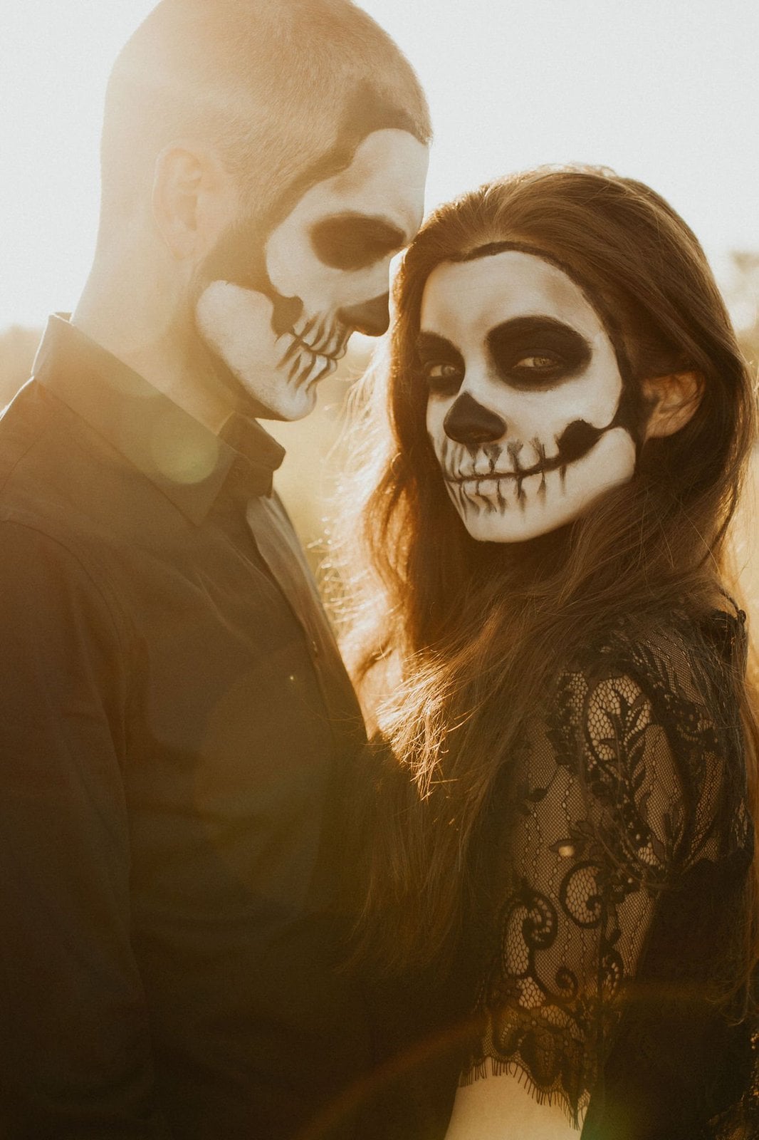 skeleton couple session.