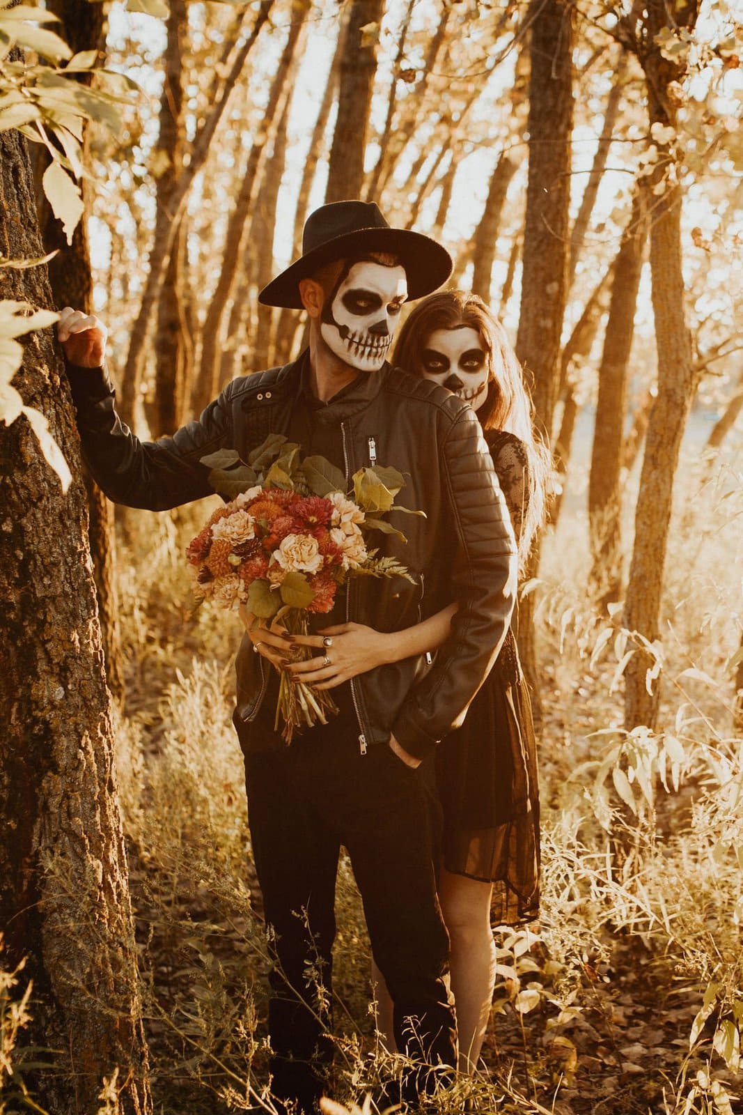 Romantic photography during seasonal shoot.