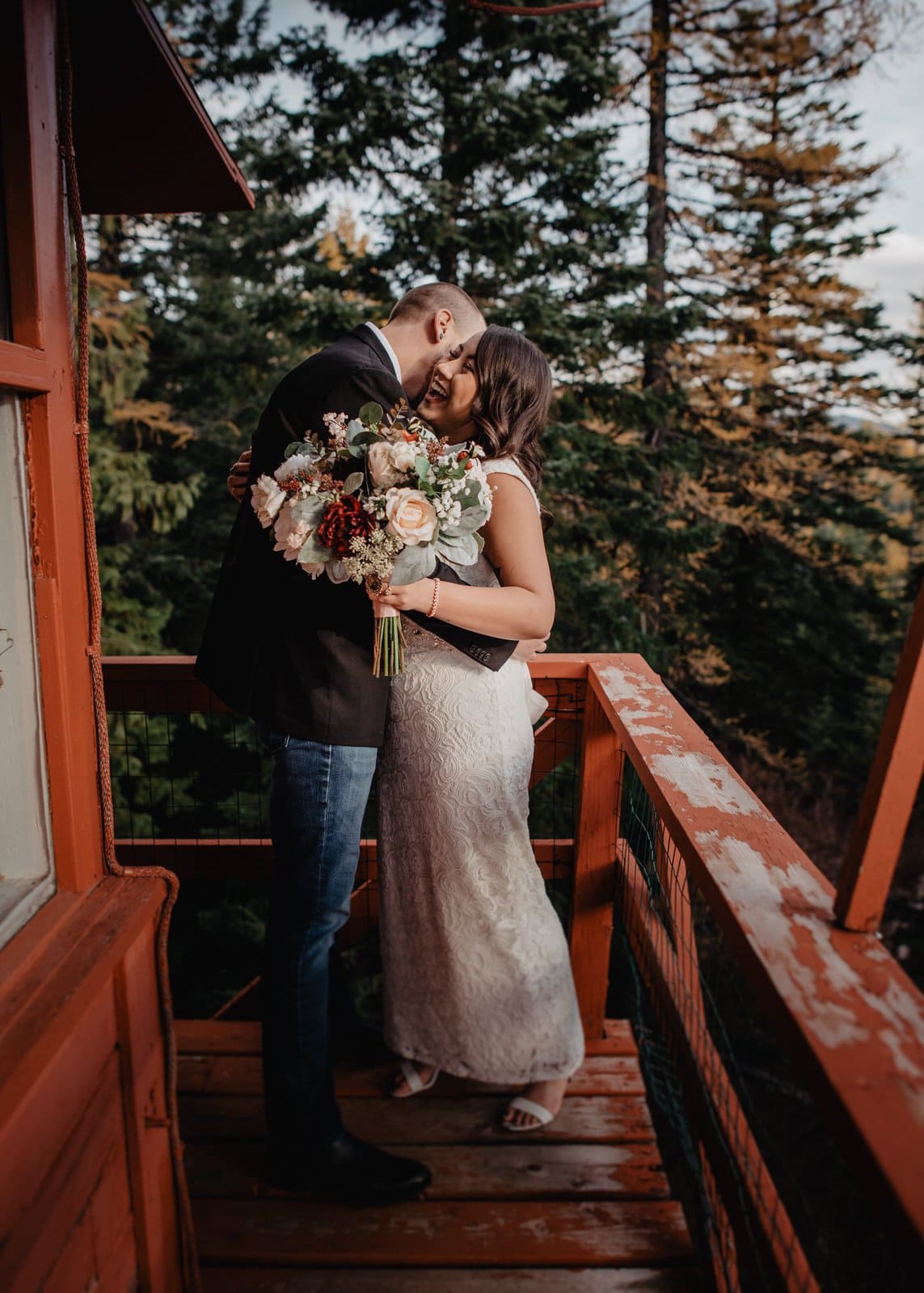 simple elopement with intimate moments.