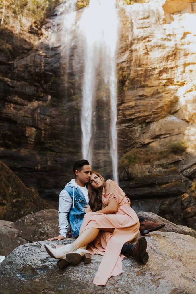 waterfall engagement session inspiration.