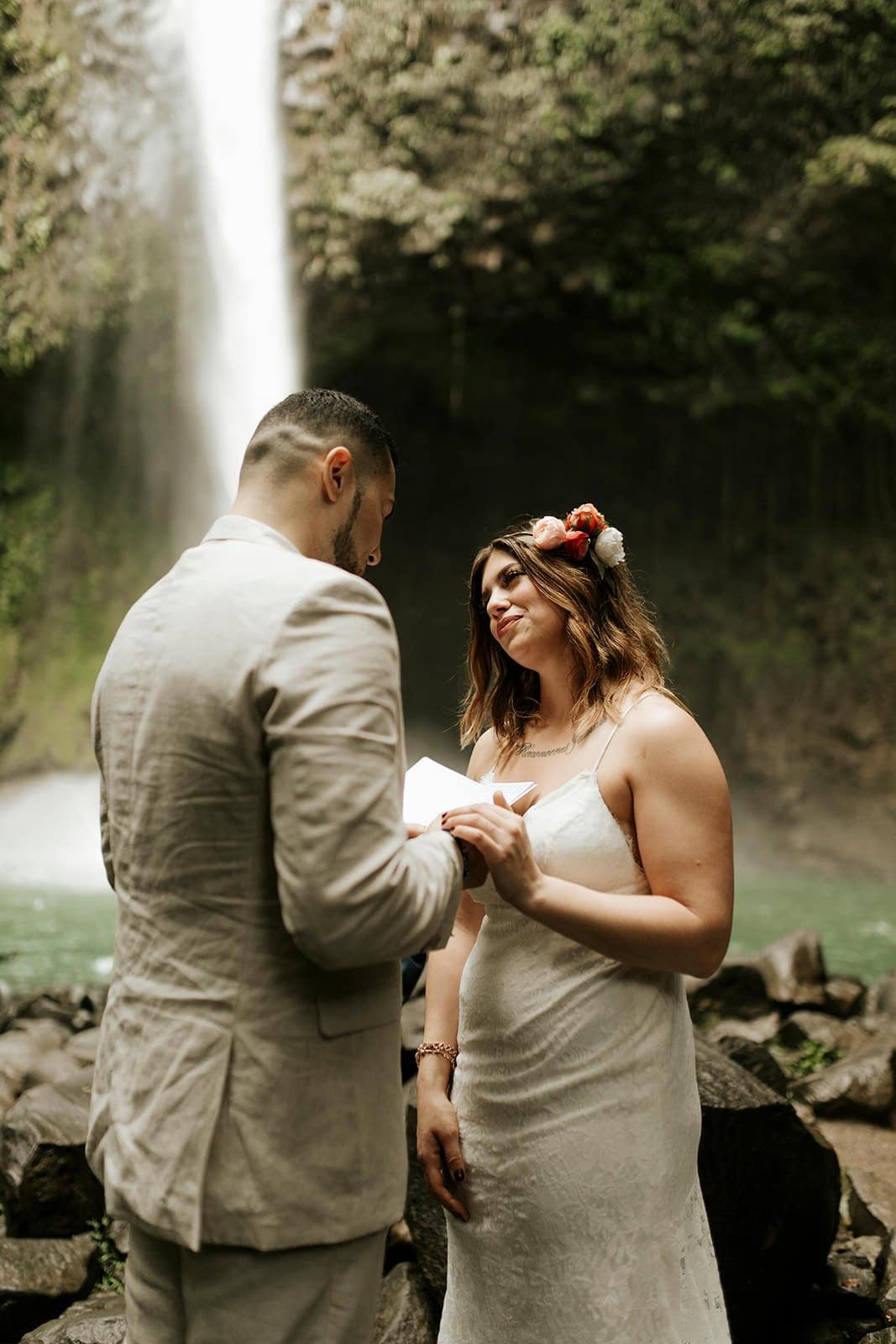 ceremony during this elopement