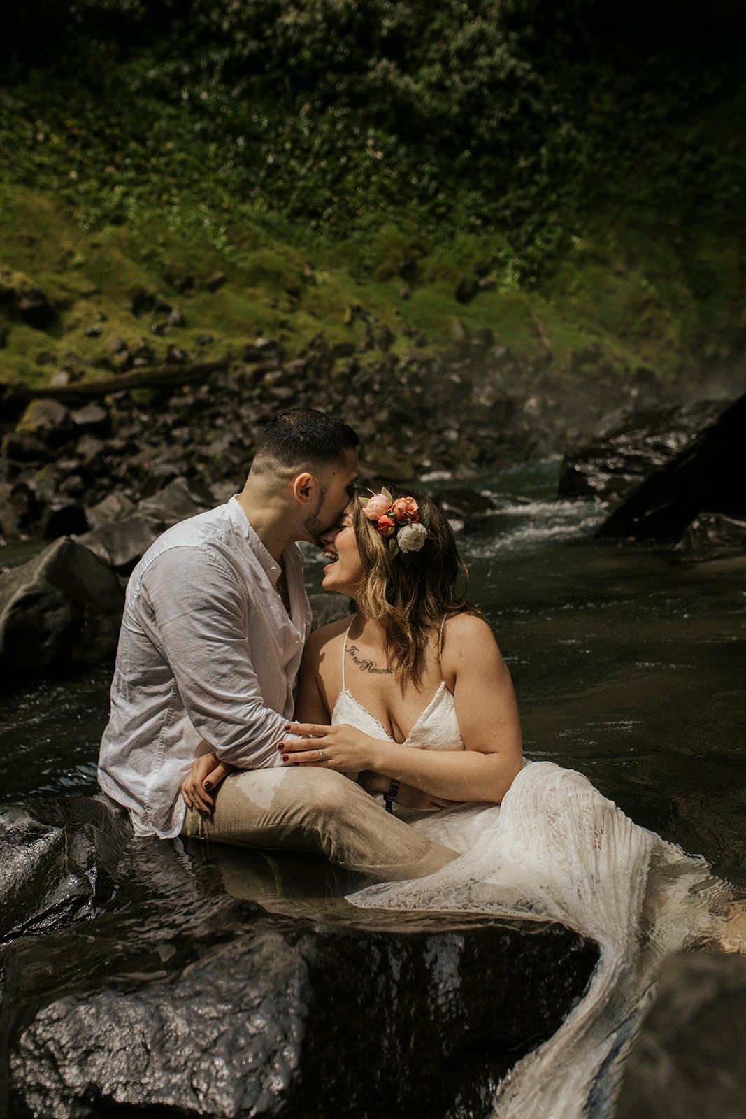 Costa Rica Waterfall elopement