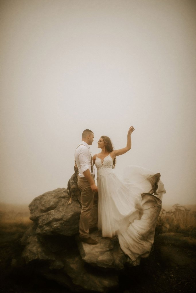 elope in Tennessee roan mountain