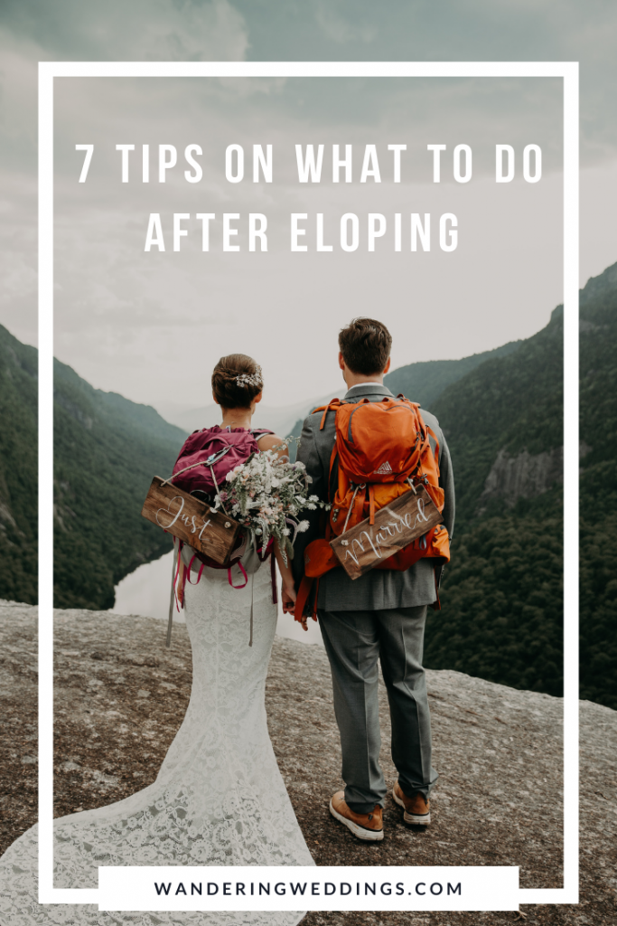 what to do after eloping